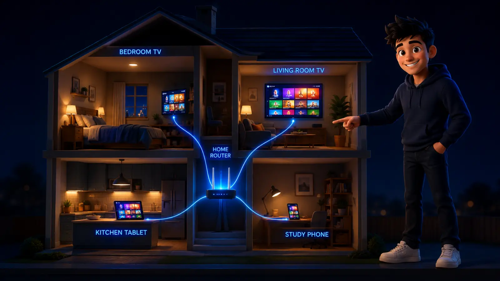 can IPTV be used on multiple devices at the same time